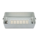 Dolna część o wysokości 10 cm do pojemnika do sterylizacji, perforowana, płaska, 300 x 140 x 90 mm, szara 