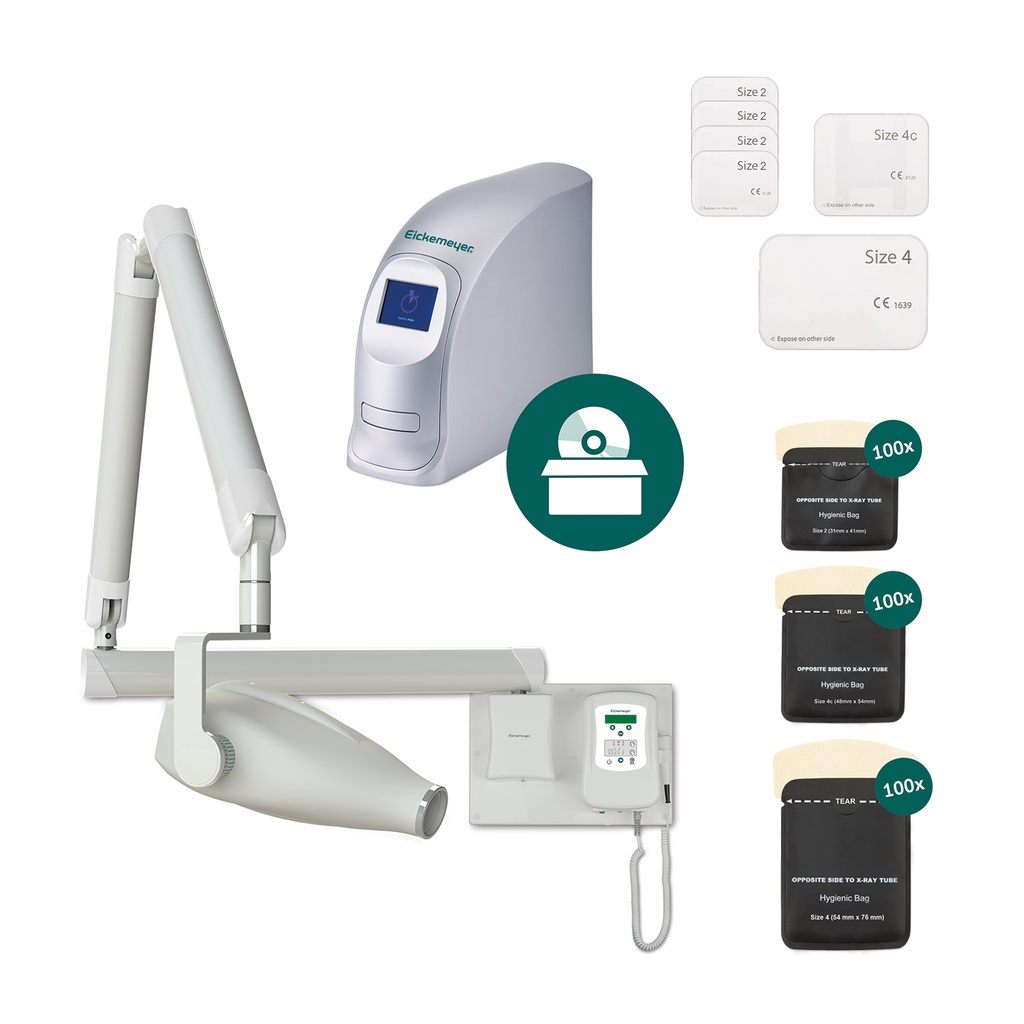 [A7080360001] DigiVet® CR PREMIUM czytnik dentystyczny+HIRAY DENTAL URZĄDZENIE RTG (Dentmodel scienny)