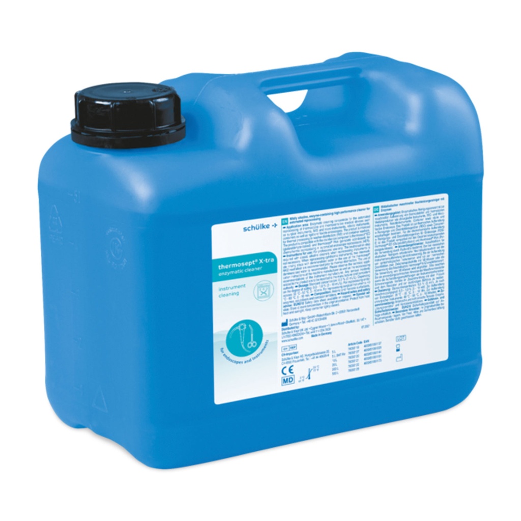 Schülke Thermosept X-tra enzymatyczny środek czyszczący, kanister 5 l, łagodna maszyna alkaliczna o wysokiej wydajności.