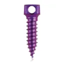 Śruba kotwiąca do kości Ø 2,4 x 11 mm, kolor magenta, z podwójnym oczkiem Ø 1,1 mm