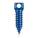 Śruba kotwiąca do kości Ø 2,8 x 11 mm, niebieska, z podwójnym oczkiem Ø 1,1 mm