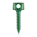 Śruba kotwiąca do kości Ø 1,3 x 7 mm, zielona, z podwójnym oczkiem Ø 1,1 mm