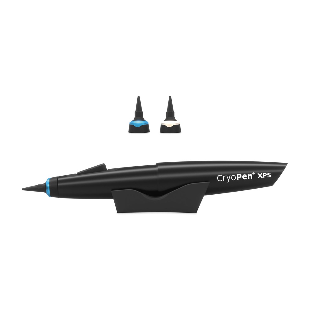 CryoPen XPS, w zestawie 12 wkładów po 8 g oraz po 1 szt. nasadki CryoPen niebieskiej 1-3 mm / białej 2-4 mm