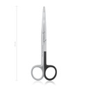 Präparierschere MAYO für Linkshänder, 14 cm, gerade, st/st