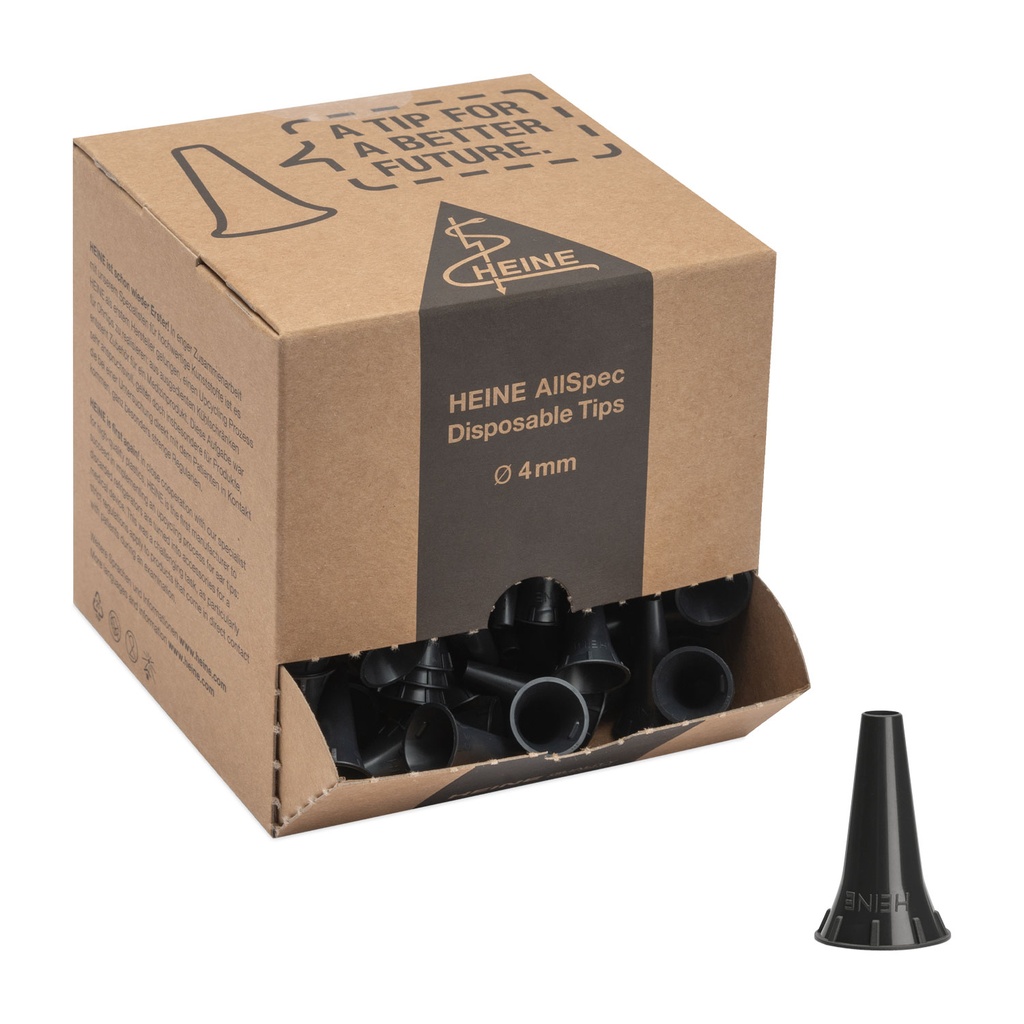 Jednorazowe końcówki HEINE AllSpec, Ø 4 mm, opakowanie 250 sztuk B-000.11.152