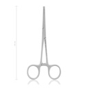 Zacisk tętniczy KOCHER-OCHSNER, 1x2 zęby, 14 cm, proste