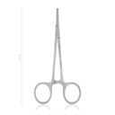 Kleszcze hemostatyczne Mosquito,Proste, 1 x 2 zeby, 12 cm