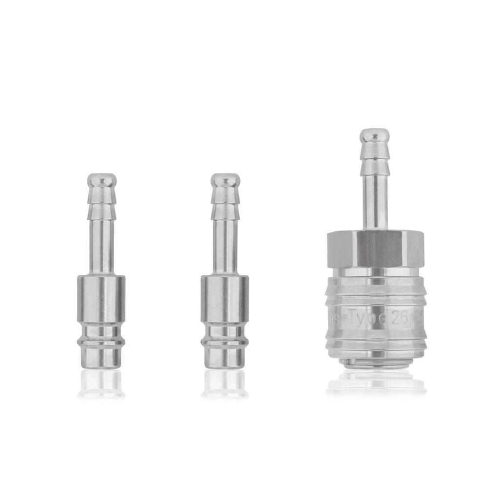 Sprzeglo pneumatyczne z podlaczeniemdo szlauchu 6mm, duzedm = 26 mm