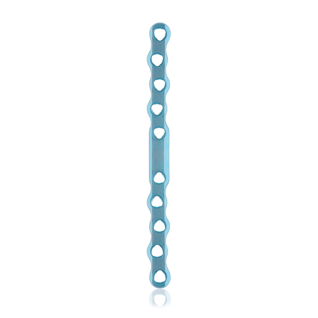 [187744] EickLoxx S-typ płytka kostna 10-otworowa108 x 8 x 3.2mm, tytanowa, żółta,