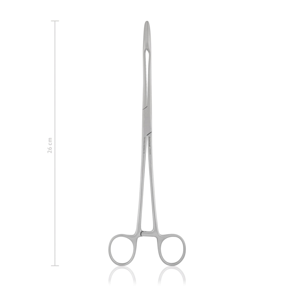 [137426] Kleszcze do wacików MAIER, 26 cm, proste, z blokadą