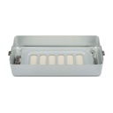 Część bazowa do małego pojemnika zestawu,perforowany, 300 x 140 x 70 mmgrau