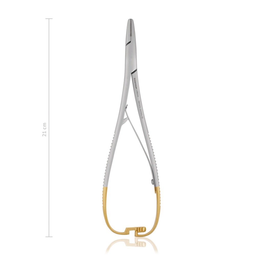 Igłotrzymacz MATHIEU, 21 cm, TC, model ciężki