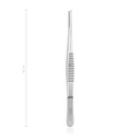 Atraumatyczna pinceta DeBAKEY, 16 cm, 2 mm