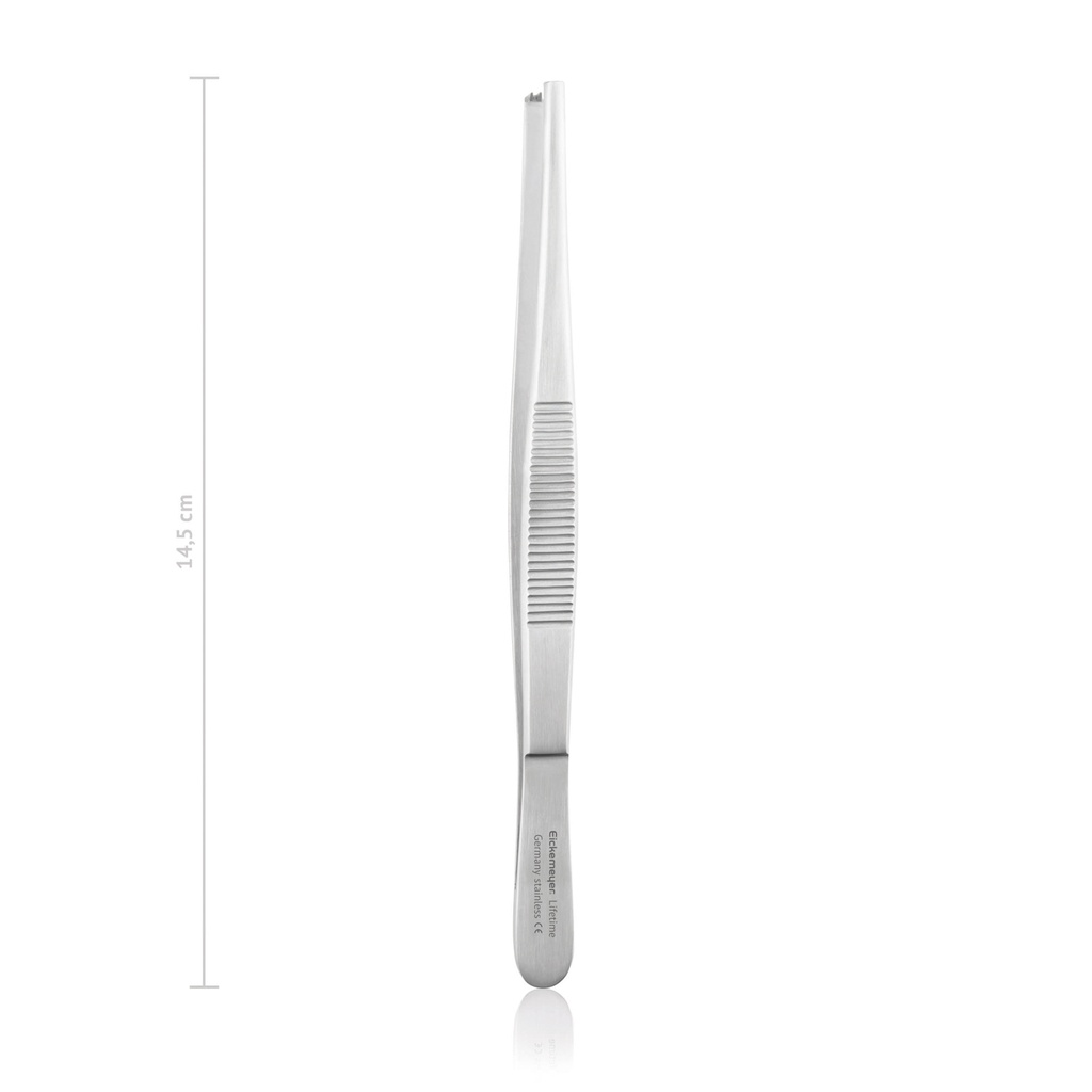 [133414] Pinceta chirurgiczna STANDARD 2 x 3 zęby, 14,5 cm, gruby wzór