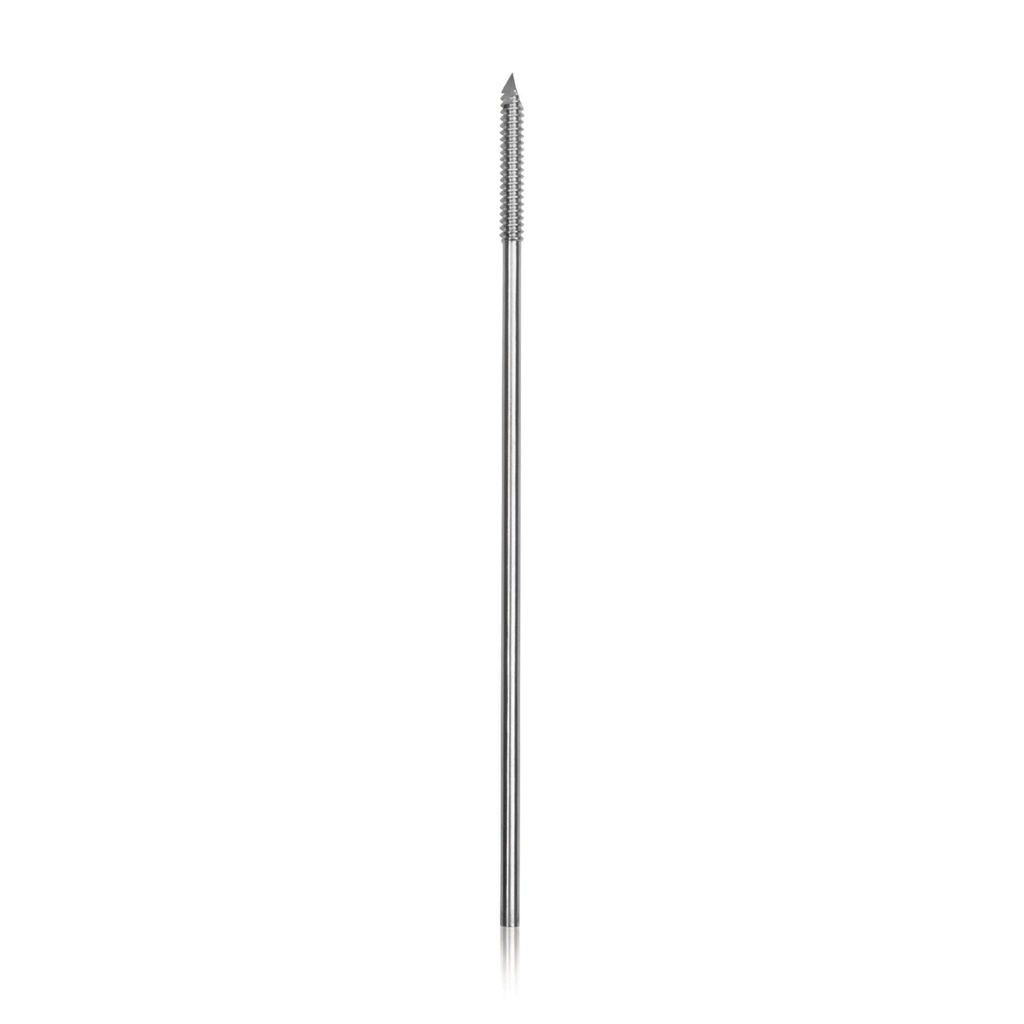 [180496] Trzpien-Steinmann,  d=2,4 mmz gwintem na koncu trzpieniaGewinde: d = 3,2 mm, długość10,2 cm