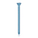 Tytanowa śruba blokująca Ø2.7x 32mm; wielokierunkowa, niebieska, torx 10,samowiercące, samogwintujące