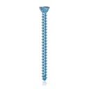 Tytanowa śruba blokująca Ø2.7x 34mm, wielokierunkowa, niebieska, torx 10,samowiercące, samogwintujące