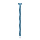 Tytanowa śruba blokująca Ø2.7x 38mm wielokierunkowa, niebieska, torx 10,samowiercące, samogwintujące