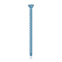 Tytanowa śruba blokująca Ø2.7x 40mm, wielokierunkowa, niebieska, torx 10,samowiercące, samogwintujące