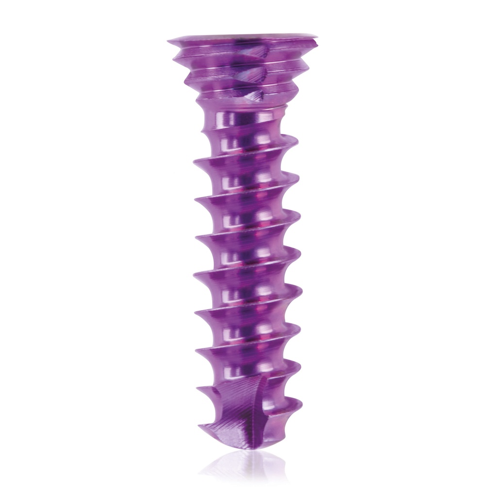 [185572] Tytanowa śruba blokująca Ø3.5x 14mmwielokierunkowa, magenta, torx 10samowiercące, samogwintujące