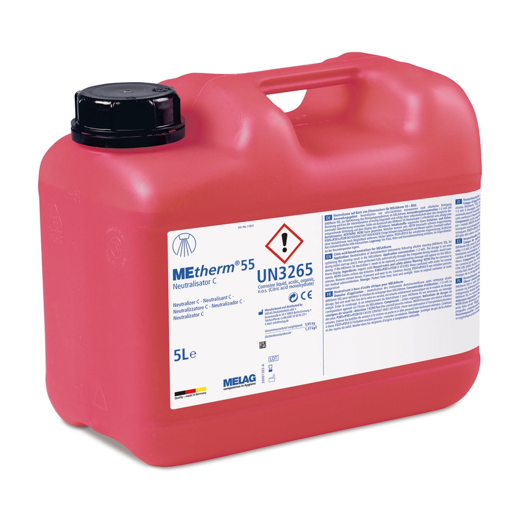 Melatherm 55 Neutralizator  Cna bazie kwasu cytrynowego, 5 l