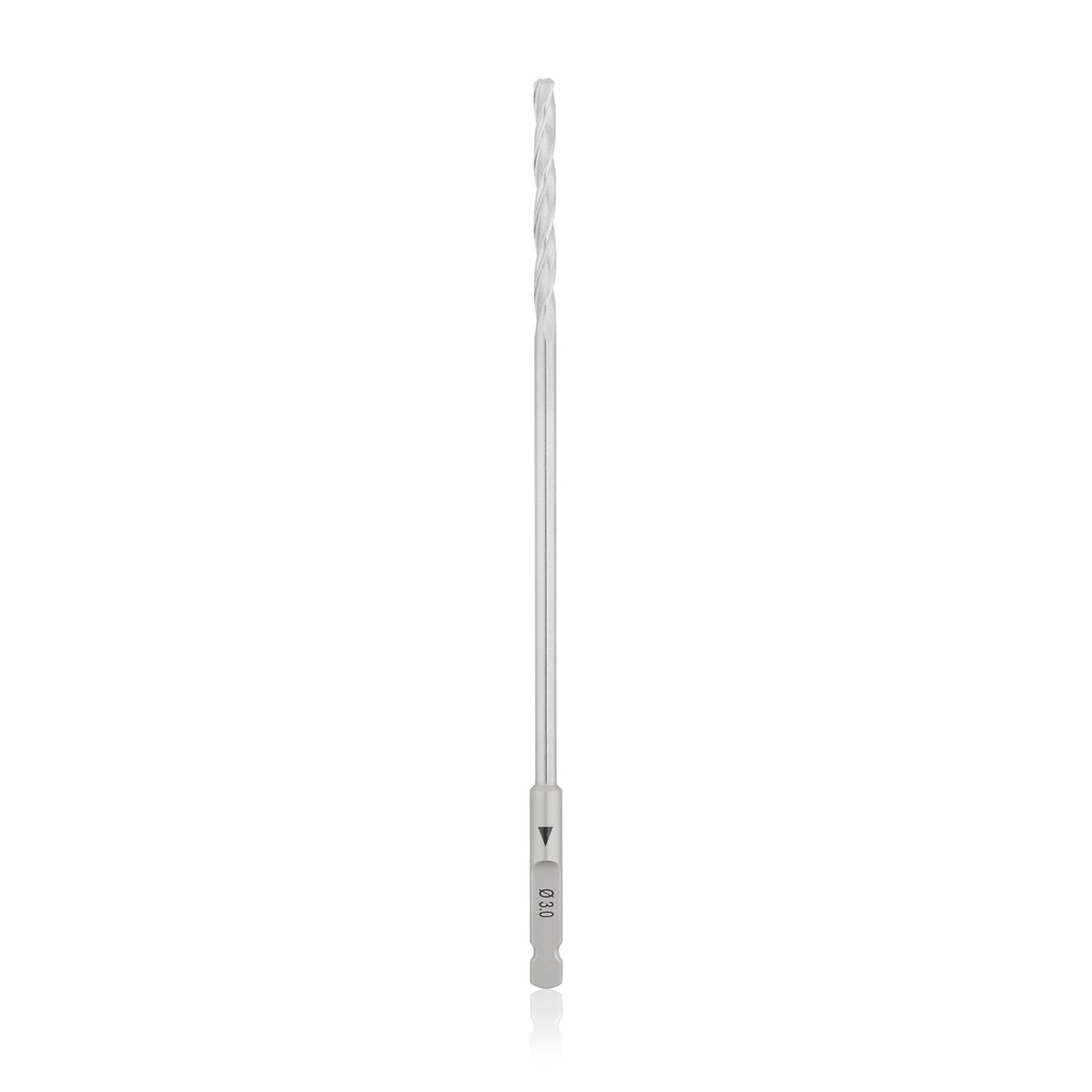 Wiertło kręte, kaniulowane, Ø 3,0 mm, Ø 1,2 mm, L 120 mm, trzpień AO