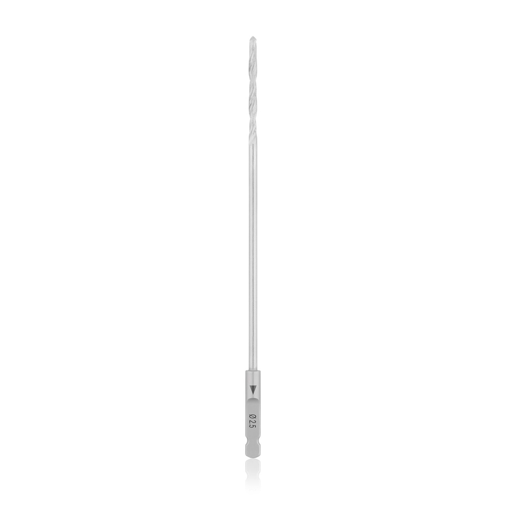 Wiertło kręte Ø 2,5 mm, niefaliste, dł. 120 mm, chwyt AO