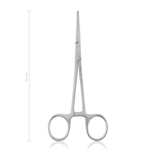 [144214] Klamra tętnicza KELLY, 14 cm, prosta