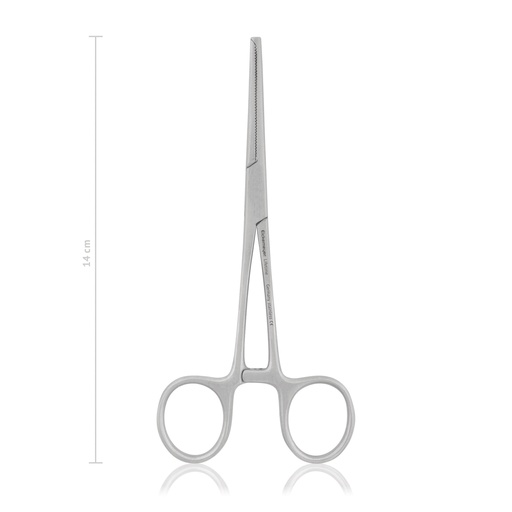 [142414] Klema naczyniowa Kocher-Ochsner,14 cm,prosta, 1 x 2 wciecia
