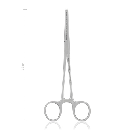 [142416] Klema naczyniowa Kocher-Ochsner,16 cm,Prosta, 1 x 2 wciecia