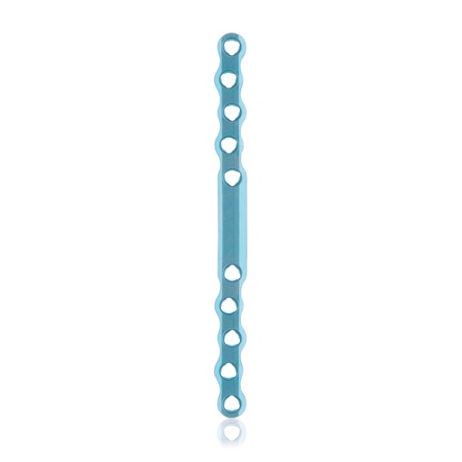 [187745] EickLoxx S-typ płytka kostna 10-otworowa,118 x 8 x 3.2mm, tytanowa, żółta,