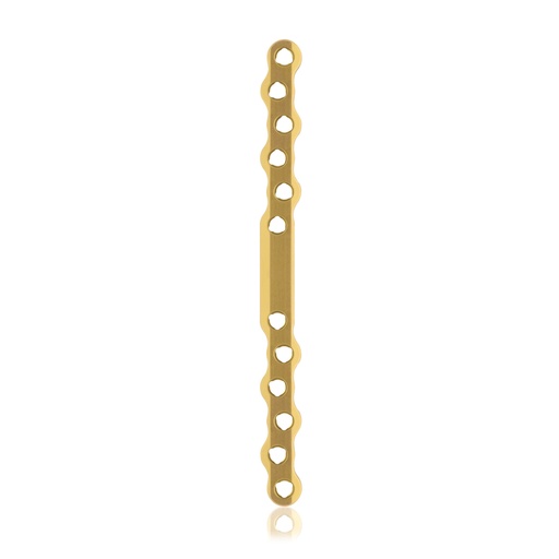 [187756] EickLoxx S-typ płytka kostna 12-otworowa,140 x 10 x 4,5mm. tytanowa, jasnoniebieska
