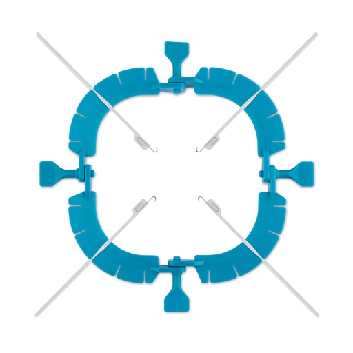 [162150] Jednorazowy retraktor pierścieniowy, 14,4 x 14,4 cm, zawiera 8 elastycznych, ostrych haczyków, jednorazowy